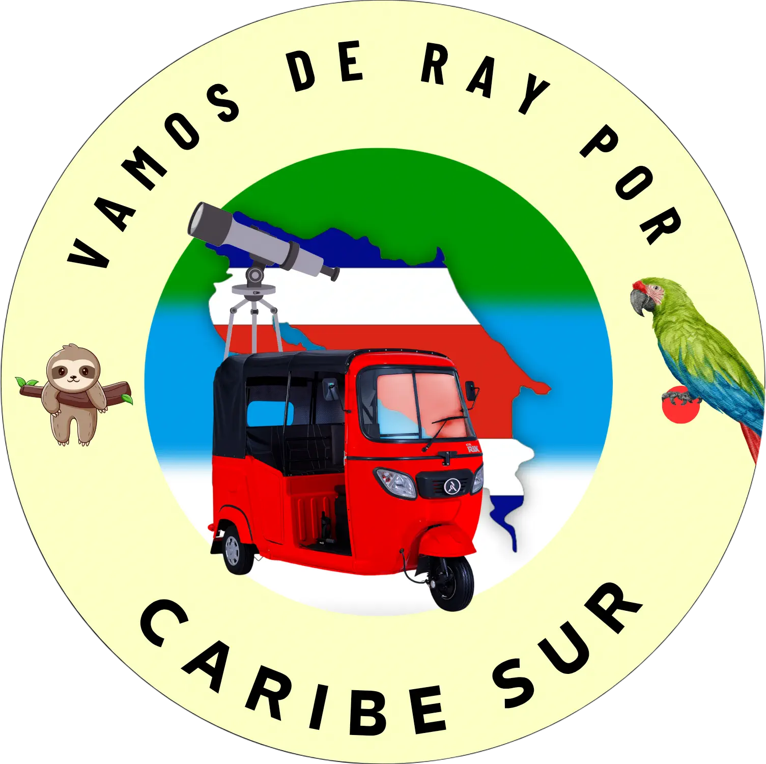 Vamos de Ray por Caribe Sur - Logo de Tours en Puerto Viejo